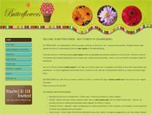 Tablet Screenshot of butterflowers.co.za